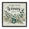 Stupell Industries Wash Worries Away Succulents Floating Frame, design by Erin Clark